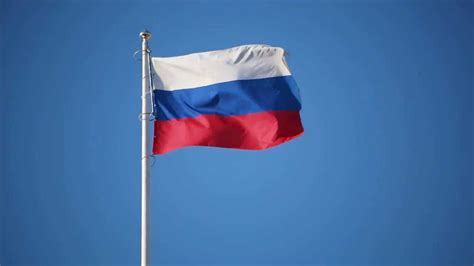 Развивающийся флаг России - YouTube