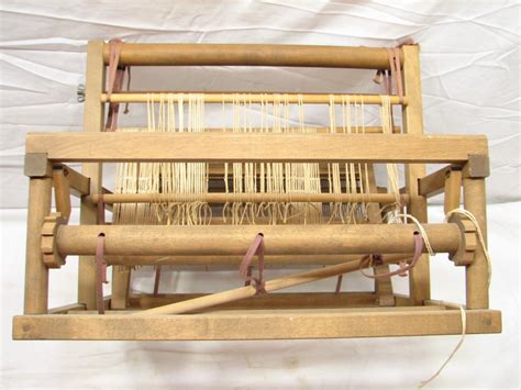 Vintage Wooden Table Top Hand Weaving Loom Small Work Tapestry 12 Home