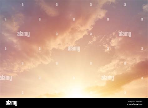 Beautiful Golden Sky Morning Sunrise Heaven Cloud Stock Photo Alamy