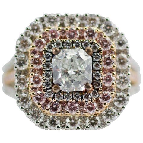 14 karat white gold gia 33 carat f i1 excellent diamond with a halo ring at 1stdibs 33 carat