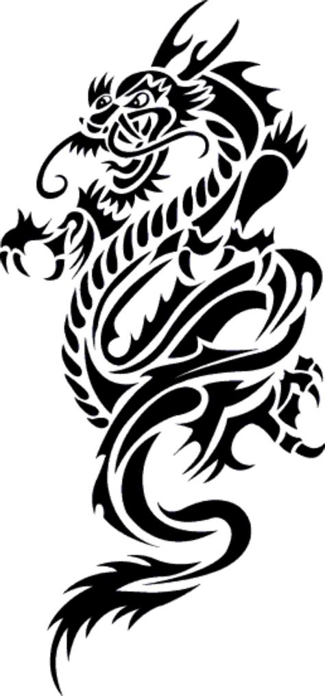 Maybe you would like to learn more about one of these? Dragon Tribal Tattoo - ClipArt Best
