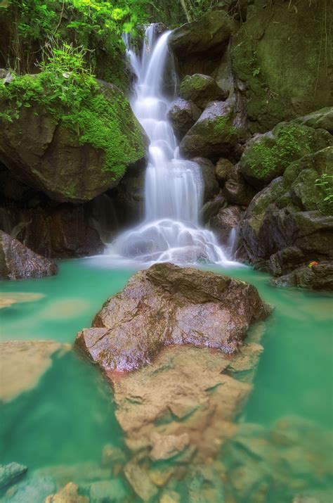 Waterfall Waterfalls In Deep Forest Nakhon Nayok Thailand