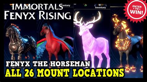 Immortals Fenyx Rising All 26 Mount Locations Fenyx The Horseman
