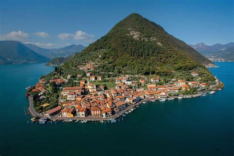 Montisola Lake Iseo Lombardy Italy The Biggest Lake Island In