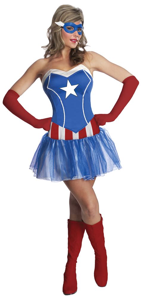 Adult America Dream Woman Captain America Costume 5199