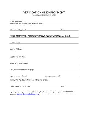 Employment Verification Letter Pdf - Letter
