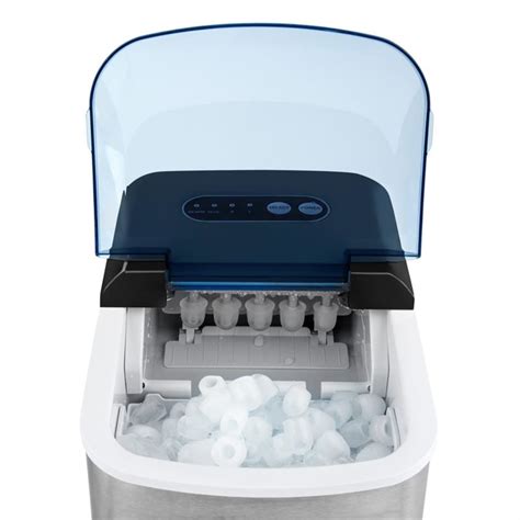 On The Rocks Ice Cube Machine Led 12kg Every 24h 21l Stainless Steel