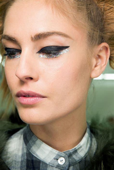 Runway Beauty Glittery Eye At Chanel Spring 2014 Couture Makeup For Life