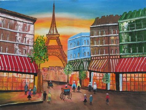 Paris By Hetal Kalariya Street Painting Painting Scene Art