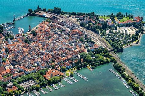 Luftbild Lindau Bodensee Insel Lindau Mit Ortsbereich In Lindau