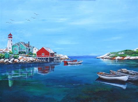 Peggys Cove Nova Scotia Ruth Bowen Professional Artist Paintings