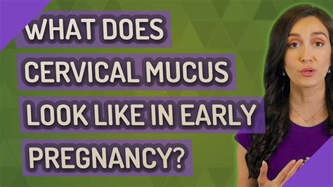 What Does Cervical Mucus Look Like In Early Pregnancy Youtube