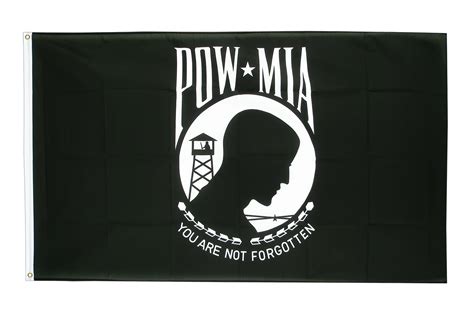 usa pow mia black white 3x5 ft flag royal flags