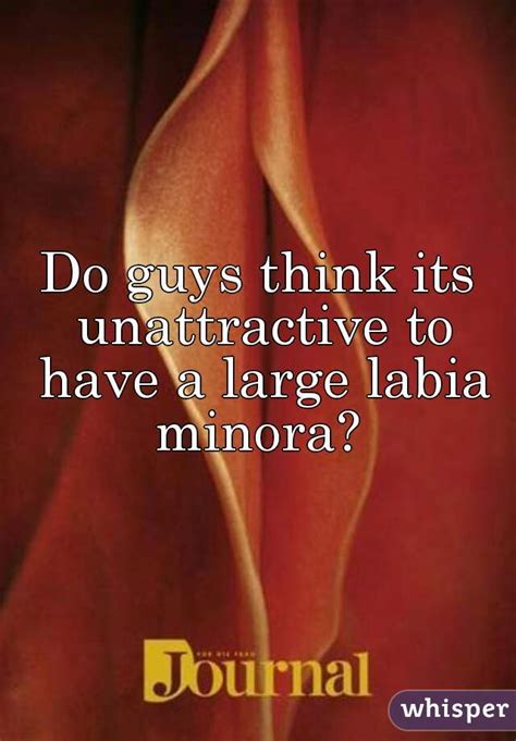 Do Guys Think Its Unattractive To Have A Large Labia Minora