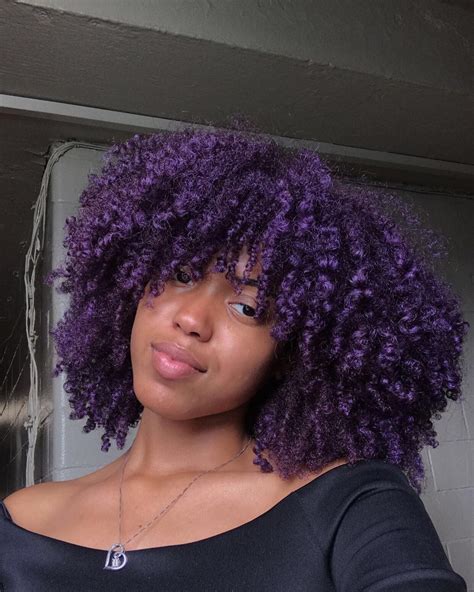 Pin By 🕷🕸jordin🕸🕷 On Contagious Coils Purple Natural Hair Natural Hair Color Natural Hair Styles