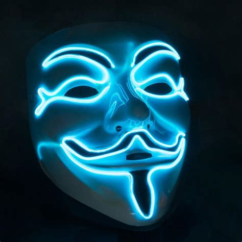 Led Anonymous Maske Guy Fawkes