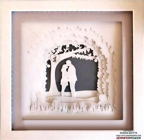 Shadow Box Paper Art Template to Customize! | Paper art tutorial, Paper