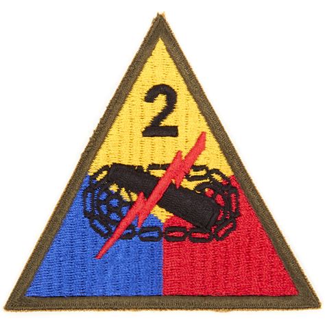 Us Wwii 2nd Armored Division Shoulder Patch Hell On Wheels Ebay