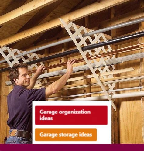 Small Garage Storage Organization Ideas And Overhead Garage Rafter