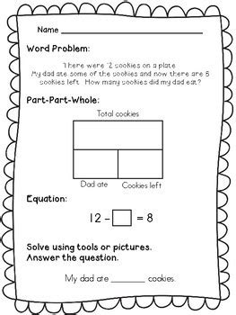 Here is a list of all of the skills that cover word problems! 1st Grade Word Problems - Part Part Whole by Math Lady in MD | TpT