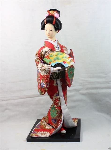 Oriental Broider Doll Estatueta Chinesa Estilo Old China Boneca Com O Ventilador Doll Style