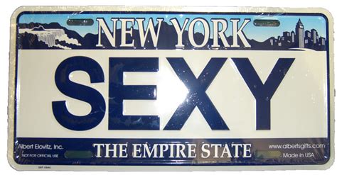 Sexy Ny License Plate