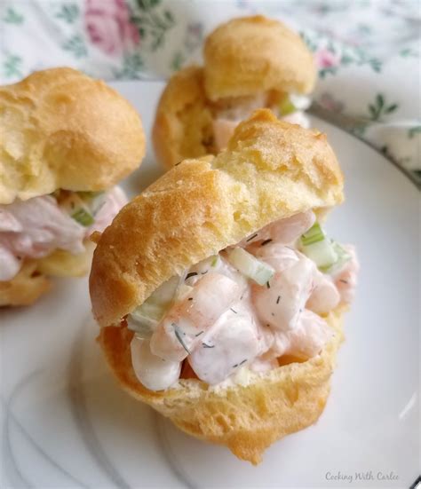 Shrimp Salad Profiterole Cooking With Carlee