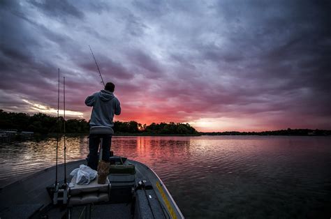 Fisherman Sunset Photograph By Cj Schmit Fine Art America