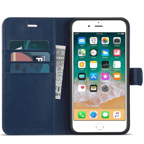 Tucch Iphone 8 Plus Pu Leather Case Iphone 7 Plus Case 3 Credit Card