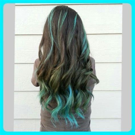 Aqua Hair Color Highlights Shelby Krieger