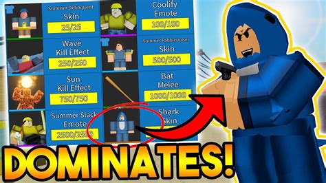 All the ones you can buy, not the ones from in this video i'll be showing you to get all of the cryptid skins and badges in arsenal on roblox! SHARK SKIN DOMINATES SERVERS IN ARSENAL! (ALL SUMMER SKINS ...