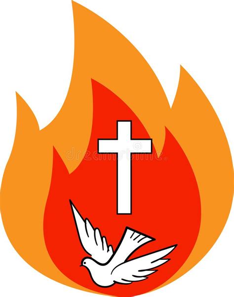 Holy Spirit Fire Stock Vector Illustration Of Trinity 40387862