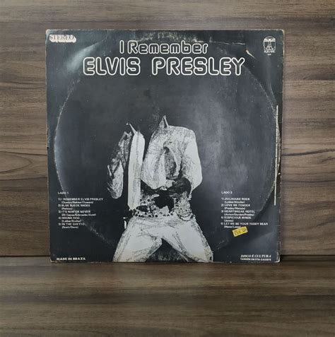 Disco De Vinil Elvis Presley I Remember Produto Vintage E Retro