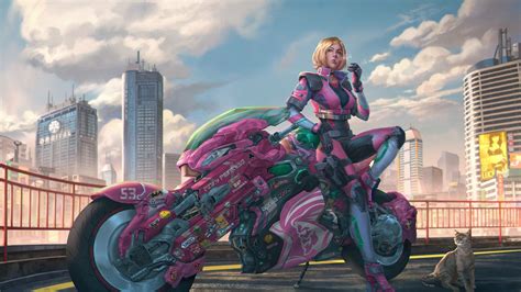 Cyberpunk Girl Futuristic Motorcycle Wallpapers Wallpaper Cave