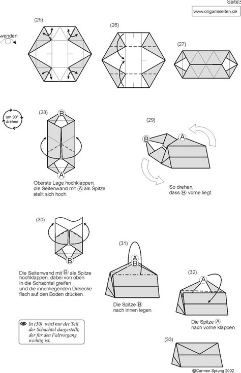 Diese schachtel ist die anspruchsvollste der drei varianten. Origami-Schachtel