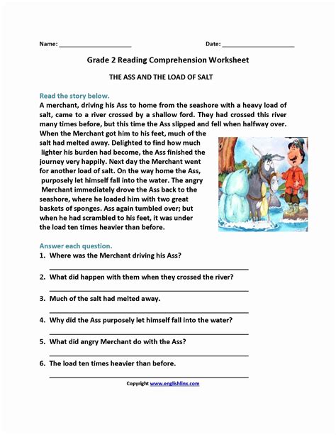 Free Printable Fifth Grade Reading Comprehension Worksheets K5 Learning