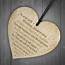 50th Gold Wedding Anniversary Gift For Husband Wife Wooden Heart