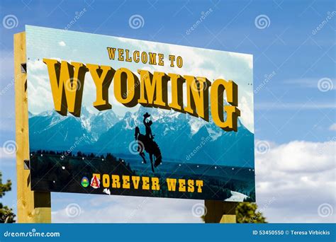 State Border Welcome Signs Stock Photo Image Of State 53450550