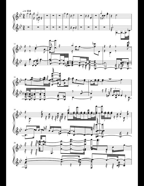 saturn sleeping at last piano cover mp3 sheet music for piano download free in pdf or midi