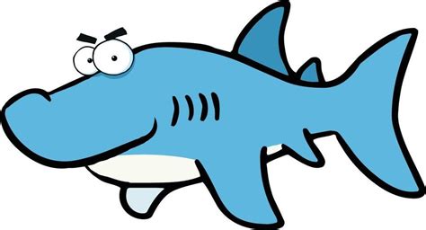 Colorful Cartoon Shark Clipart Free Image Download