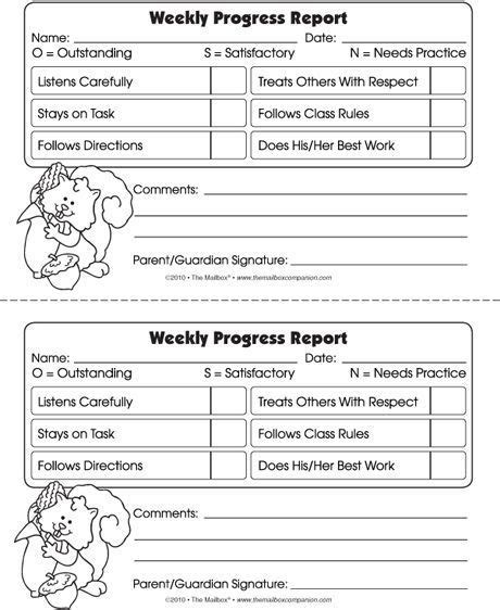 Preschool Weekly Report Template 8 Professional Templates