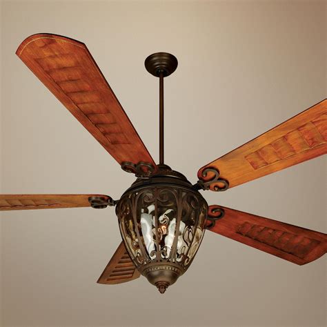 70 Craftmade Olivier Aged Bronze Damp Ceiling Fan 27k99 Lamps