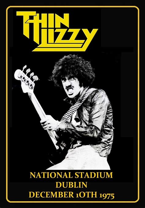 Thin Lizzy Vintage Poster National Stadium Dublin Ireland 1975 Etsy
