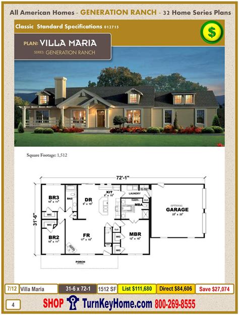 All American Homes Floor Plans Ideas House Plans
