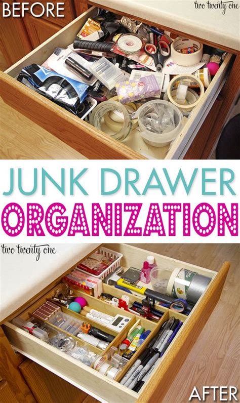 Junk Drawer Organization Junk Drawer Organizing Junk
