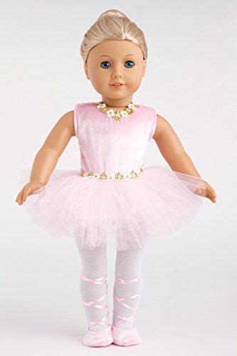 prima ballerina clothes for 18 inch doll 3 piece ballet outfit pink leotard with tutu