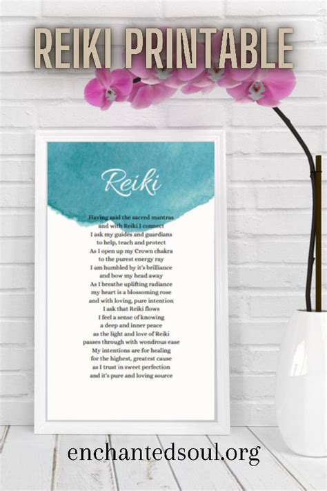 Reiki Poster Reiki Printable Spiritual Printables Reiki Reiki