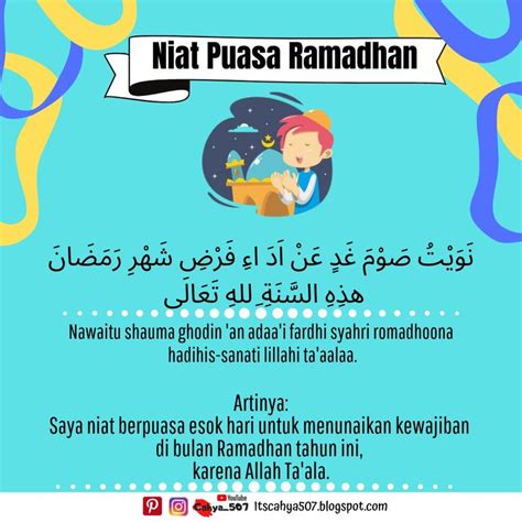 Niat Berpuasa Ramadhan Dan Artinya