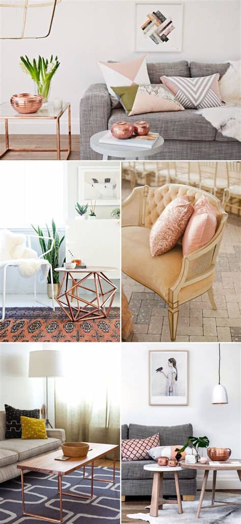 Rose gold bedroom accents that add a touch of glamour. Can't Get Enough of Rose Gold! 30 Trendy Rose Gold Home ...