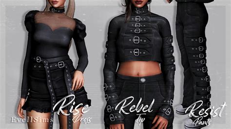 Rise Rebel Resist Collection At Evellsims Sims 4 Updates